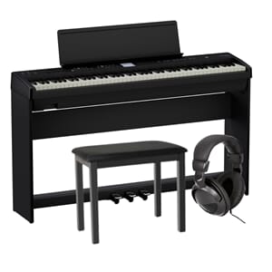 Roland FP-E50 Paket med stativ, pedaler, pall och hörlurar