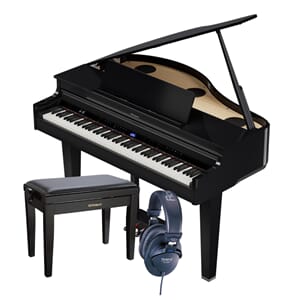 Roland GP-6 Digital flygelpaket med pall och hörlurar