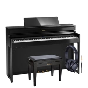 Roland HP 704 -Paket i Svart p.lack med endast Roland