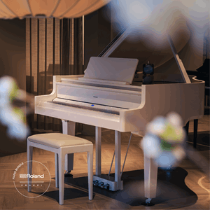 Roland GP9M Vit Pianolack Interiör Krakki Pianopaket