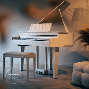 Roland GP6 Vit Pianolack Interiör Krakki Pianopaket