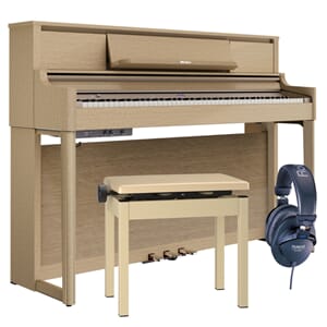 Roland LX5 Paket i Ek -med pall och hörlurar