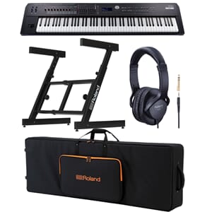 RD 2000 EX paket- Keyboardsväska m/hjul,Z-stativ, hörlurar