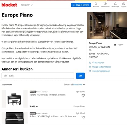 Blocket - EuropePiano